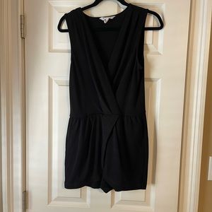 Bcbg black shorts romper skort size S woman small